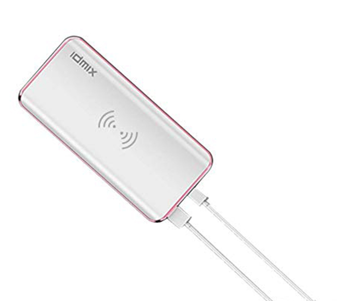 Idmix Q8 PD 8000mAh Wireless Fast Charging Power Bank - White - Zoom Image 1