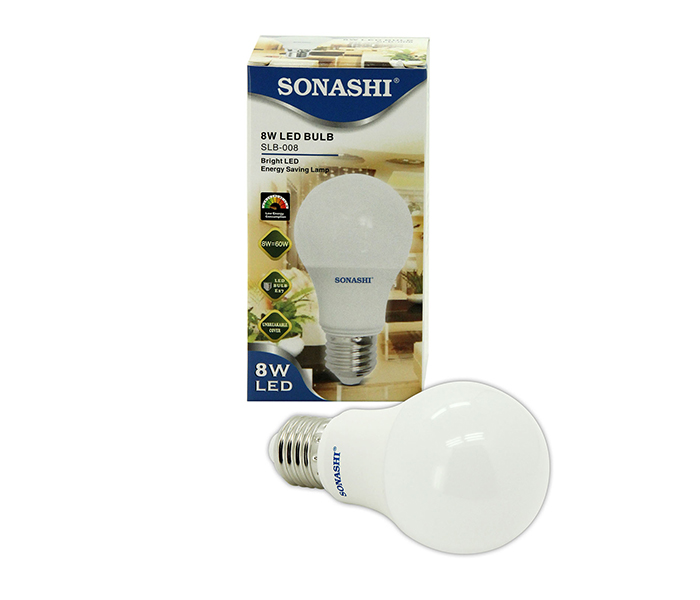 Sonashi SLB-008 8W E27 Screw Type LED Bulb - White - Zoom Image 3