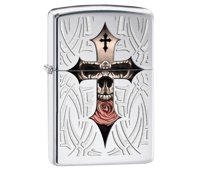 Zippo 28874 Skull Cross Lighter multicolor - Zoom Image