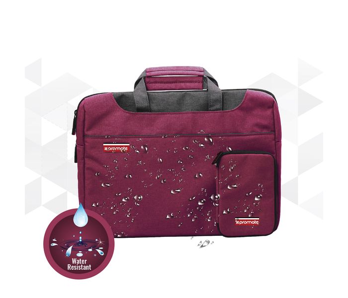 Promate Desire-L 15.4 inch Elegant Classic Design Messenger Bag, Red - Zoom Image 2