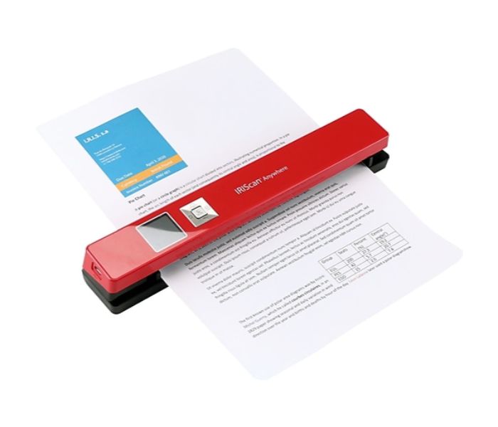 IRIS 458843 Scan Anywhere 5 Portable Scanner Red - Zoom Image 2