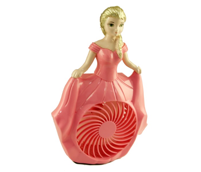 Taqdeer HR8756 Rechargeable Frozen Elsa Toy Table Fan - Zoom Image 2