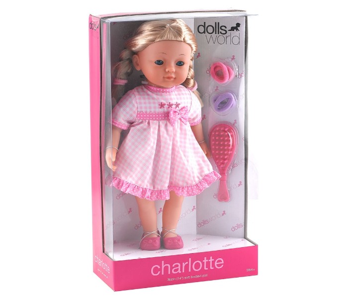 Dolls World 8112 36cm Charlotte Pink - Zoom Image 2