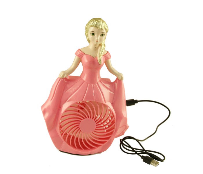 Taqdeer HR8756 Rechargeable Frozen Elsa Toy Table Fan - Zoom Image 4