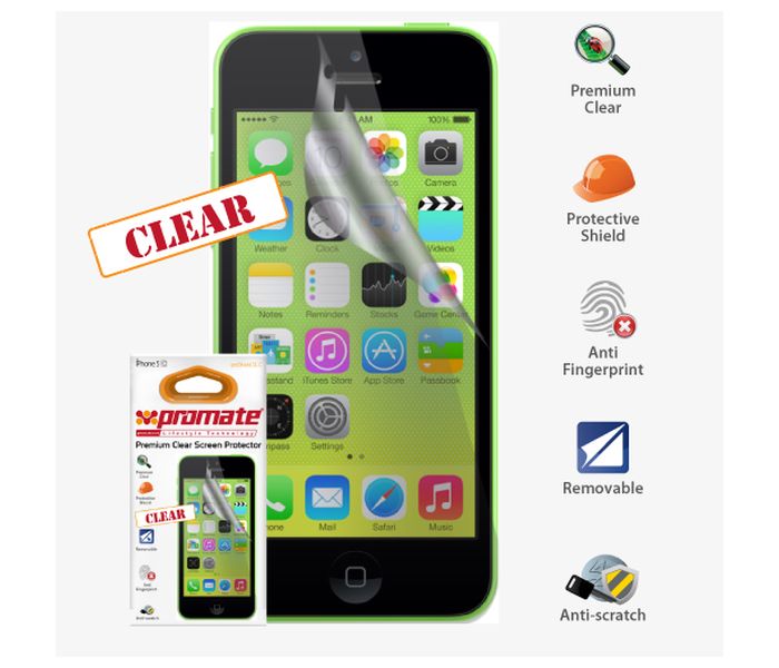 Promate ProShield.5C-C Premium Clear Screen Protector, Clear - Zoom Image 6