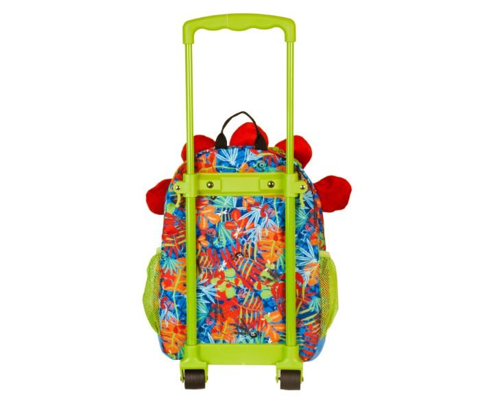 Okiedog 86012 Wildpack Junior Trolley Dinosaur W Eva Front Size M For Unisex Orange Green