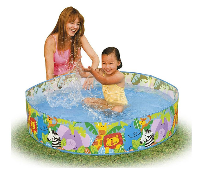 Intex ZX-58474 122 x 25CM Happy Animal Clear View Snapset Pool - Zoom Image 1