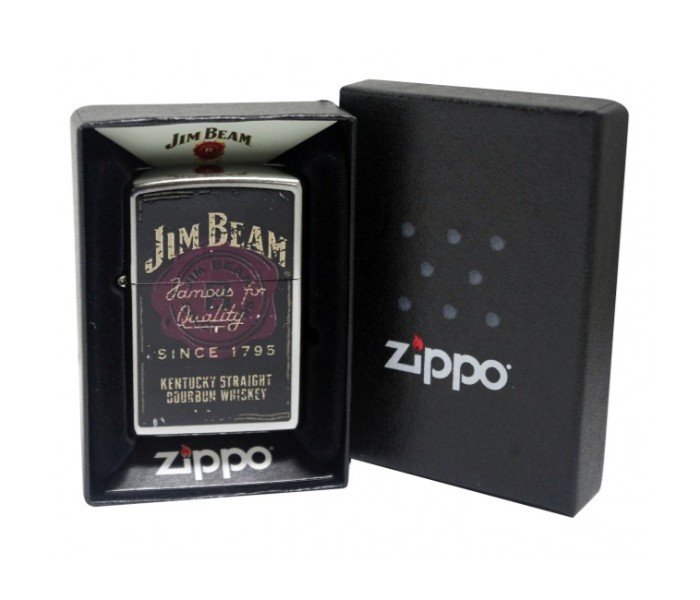 Zippo 28841 207 Jim Beam Lighter Silver - Zoom Image 2