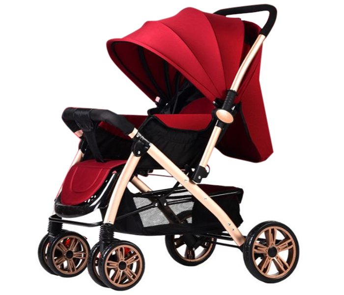 Foldable Anti shock Baby Stroller AR-135-1 Brick Red - Zoom Image 5