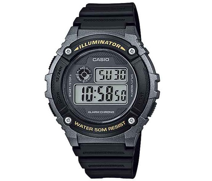 Casio W-216H-1BDF Mens Sports Watch Black - Zoom Image