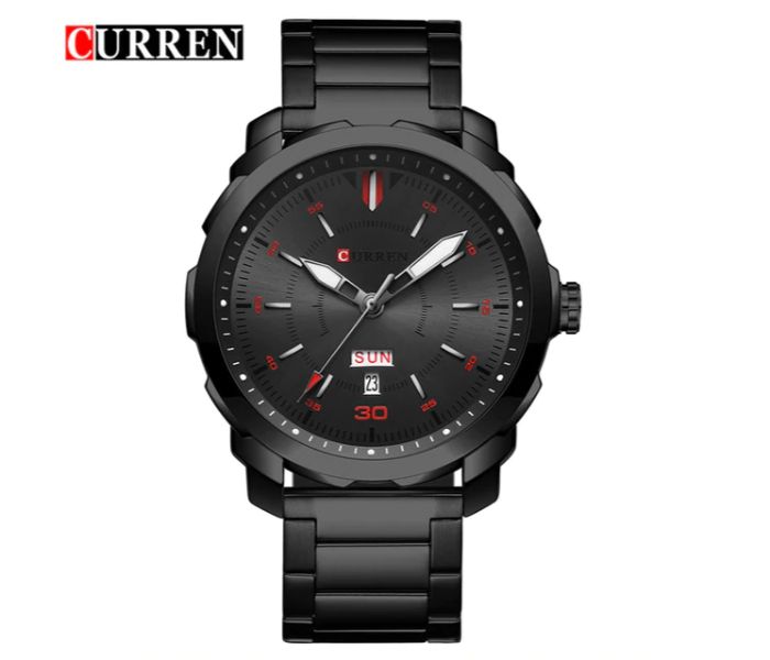 Curren 8266 Quartz Watch For Men Black - Zoom Image