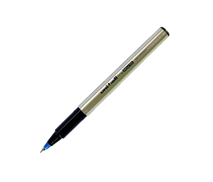 Uni Ball UB-177 Fine Deluxe Roller Pen - Blue, Pack of 12 - Zoom Image 2