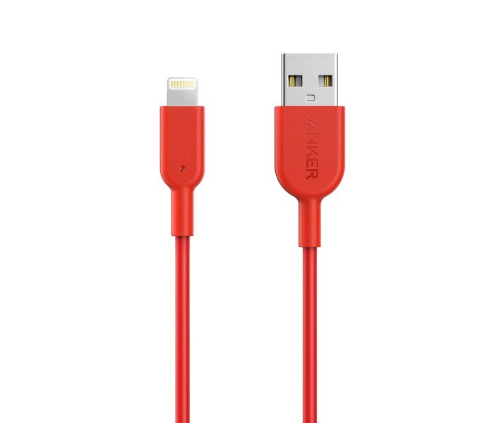 Anker A8432 Powerline II Lightning Cable 3 ft Red - Zoom Image 6