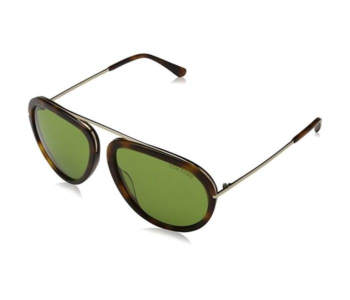 Tomford TF452 56N Aviator Tortoise Frame & Green Mirrored Sunglasses for Women - Zoom Image 1