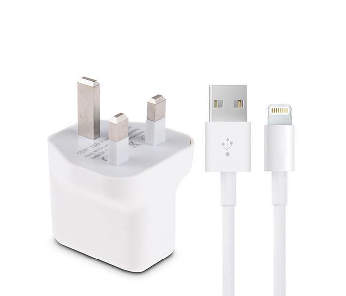 Trands TR-AD537 Lightning USB Travel Charger - White - Zoom Image 4