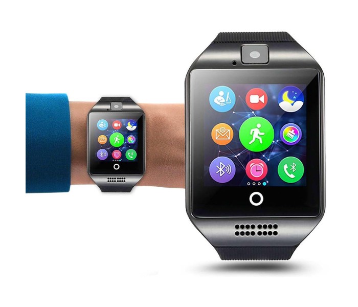 Sporty Bluetooth Smart Watch Phone Supports with Sim Card , Memory Card and Camera Q18 Multicolor - Zoom Image 5