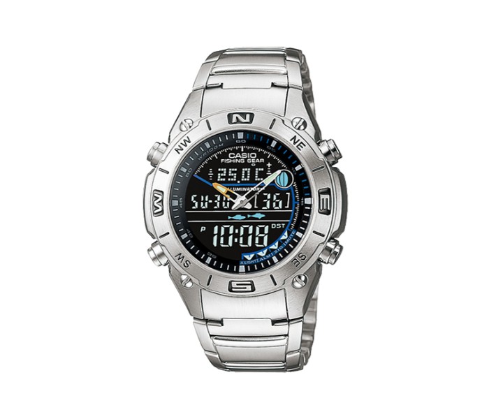 Casio AMW-703D-1AVDF (CN) Mens Casual Analog and Digital Watch Silver - Zoom Image 3