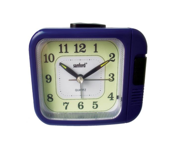 Sanford SF3000ALC Blue Alarm Clock with 2AA Battery - Zoom Image