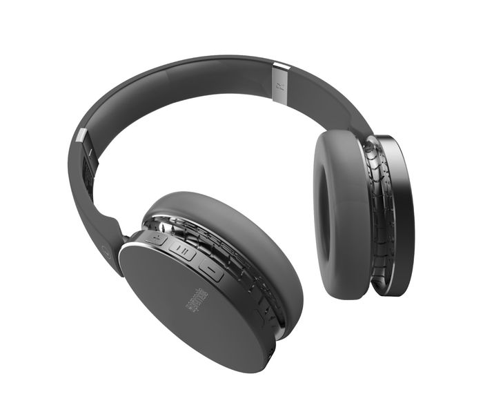 Promate Waves Dynamic Over-Ear Wireless Stereo Headset with Built-In Music Controls, Black - Zoom Image 8