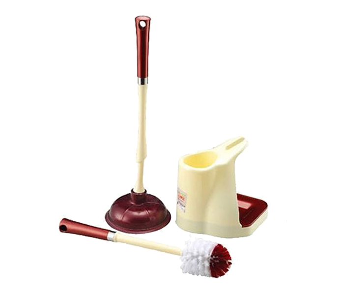 Royalford RF6995 Toilet Brush with Plunger Barrel - Zoom Image