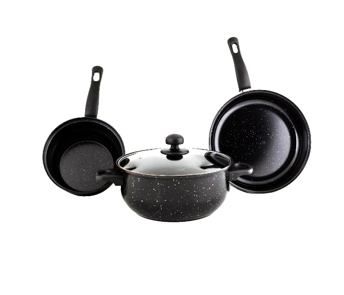 DND DDPR14574 4Pcs Non Stick Cooking Set - Black - Zoom Image 2