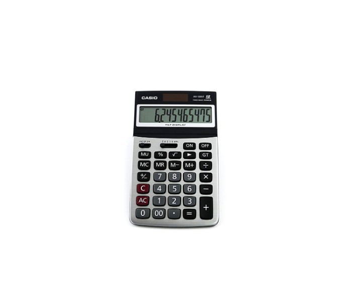 Casio AX-120ST Multifunctional Compact Desk Type Calculator Black - Zoom Image