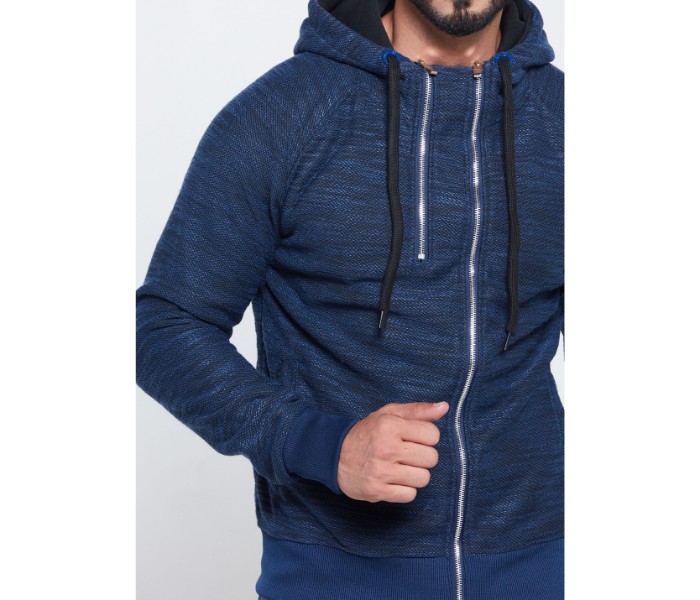 Age Stegol OU10080 Mens Multi Zipper Jacket with Hoodie Blue - Zoom Image 4