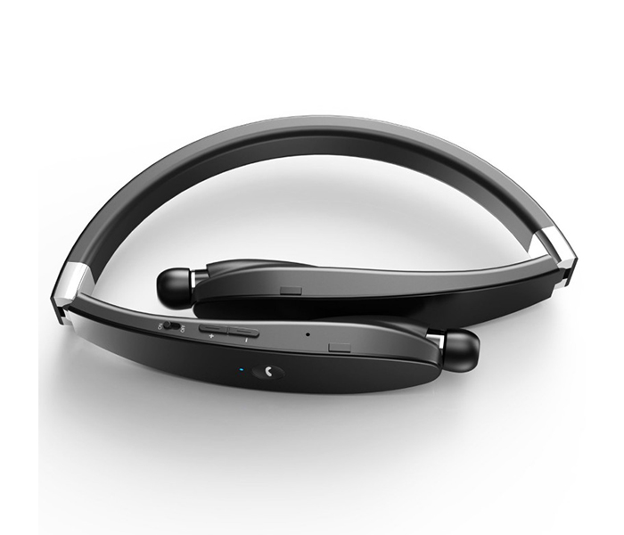 Trands TR-SX991 Retractable & Foldable Bluetooth Neckband Headset - Black - Zoom Image 1