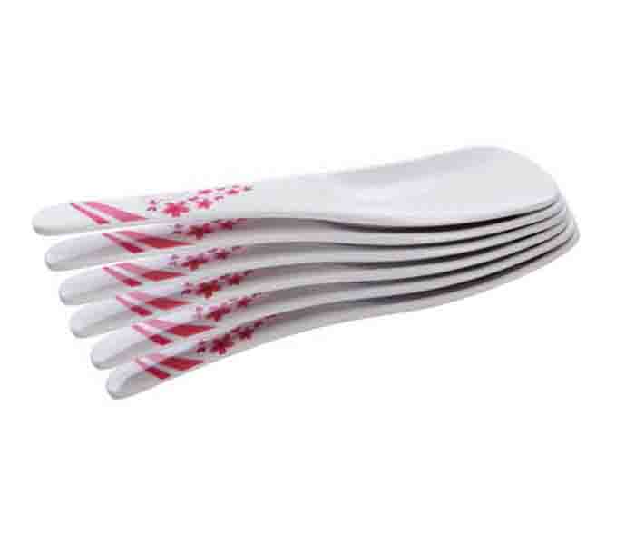 Flamingo FL9112CMW Melamine Ware Big Rice Spoon- 6 Pieces Combo - Zoom Image