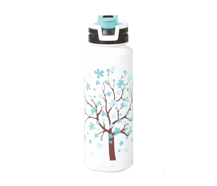 Delcasa DC1033 800ML Cherry Tree Water Bottle - Blue - Zoom Image