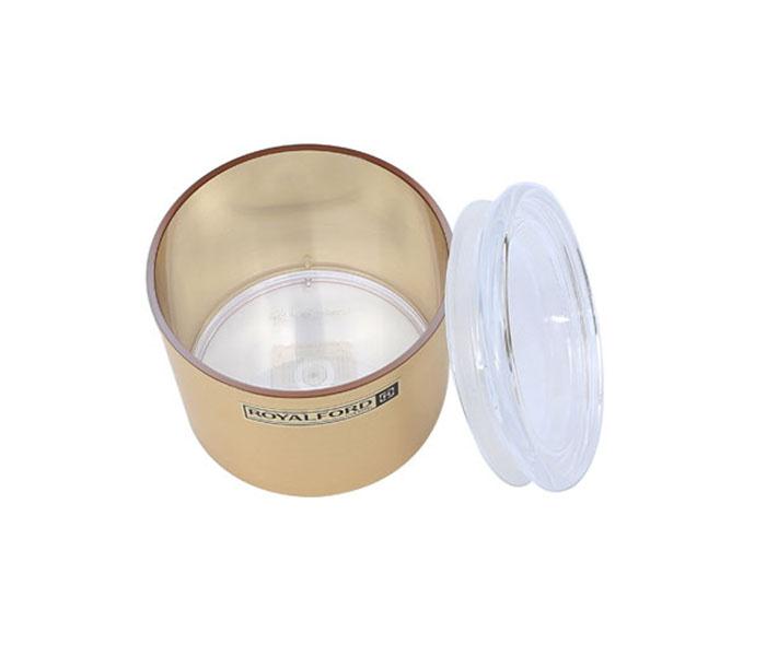 Royalford RF8213 420ml Solid Gold Acrylic Window Canister - Zoom Image 1