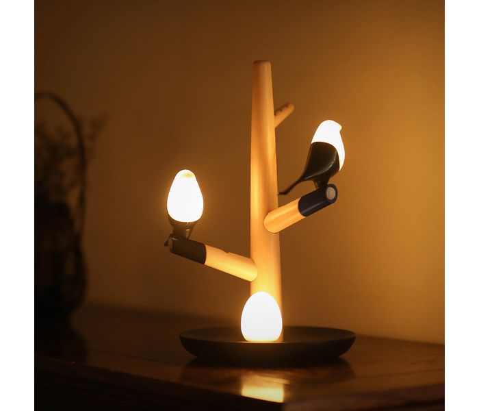 Promate HomeTree-1 Motion & Touch Sensitive Soothing LED Light Tree, Beige - Zoom Image 6