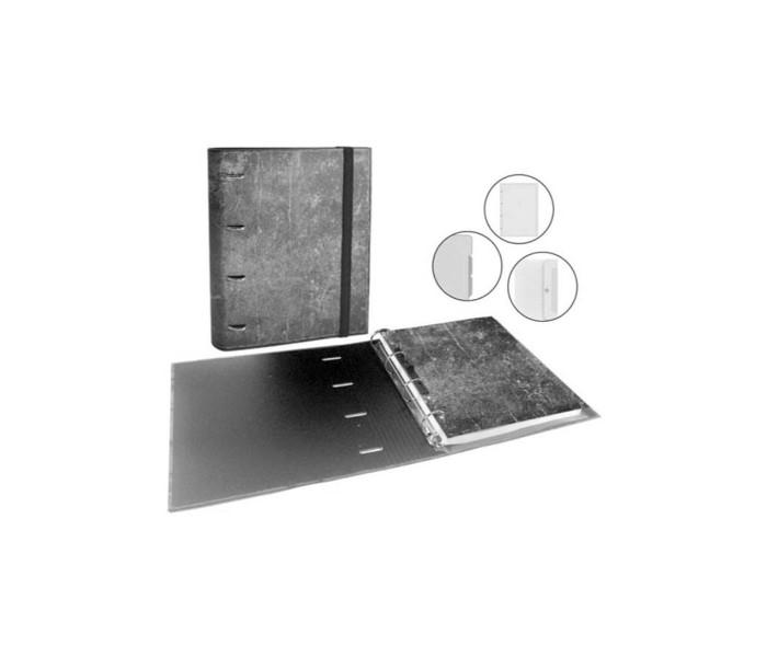 Senfort 91056 A4 Ring Book With Divider And Pocket Black - Zoom Image