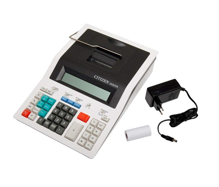 Citizen CTZ DP 350  Mini Printer Calculator White - Zoom Image 1