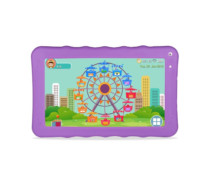 Wintouch K93 Kids Tablet 9 inch, Android 4.4, 8GB, 512MB DDR3, WiFi, Quad Core, Dual Camera, Purple - Zoom Image 2