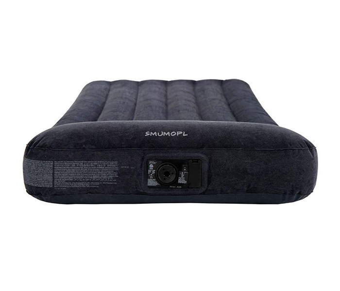 Intex ZX-66779 Inflatable Twin Size Pillow Rest Classic Airbed with Electric Pump - Black - Zoom Image 2