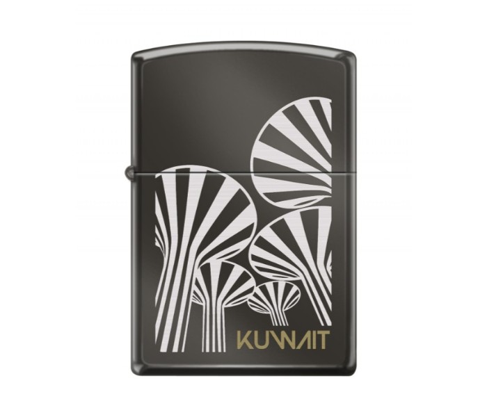 Zippo 150 MP401076 Ice Kuwait Lighter Black - Zoom Image