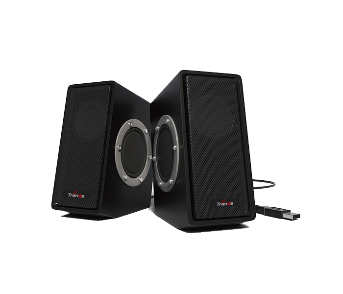 Trands TR-SP3405 Extended Compatibility 2.0 Channel Stereo Loud Speaker - Black - Zoom Image 5