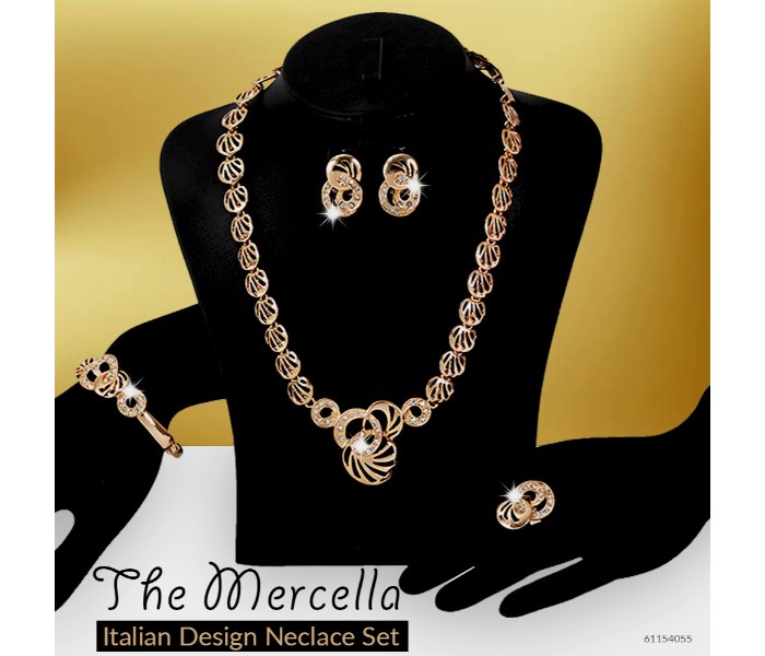 The Mercella 18K Gold Plated Italian Design Necklace Set 61154055 - Zoom Image 6