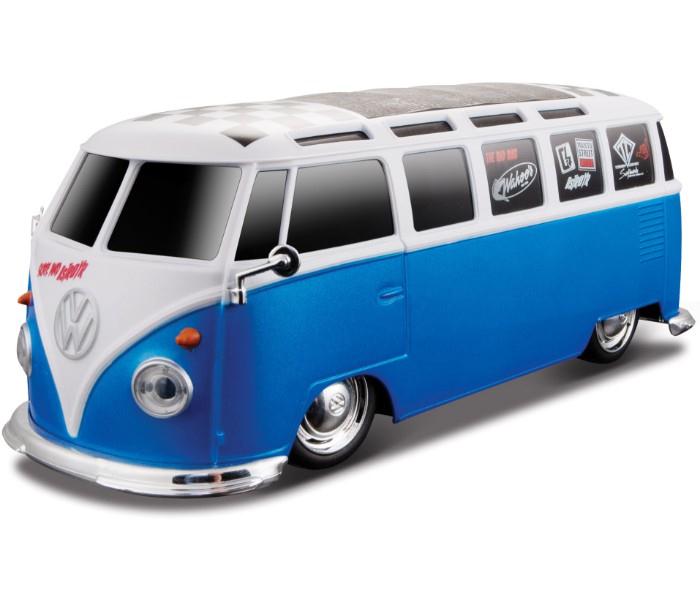 Maisto Tech 81144 RC 1:24 Volkswagen Samba Van (without Batteries) Blue - Zoom Image