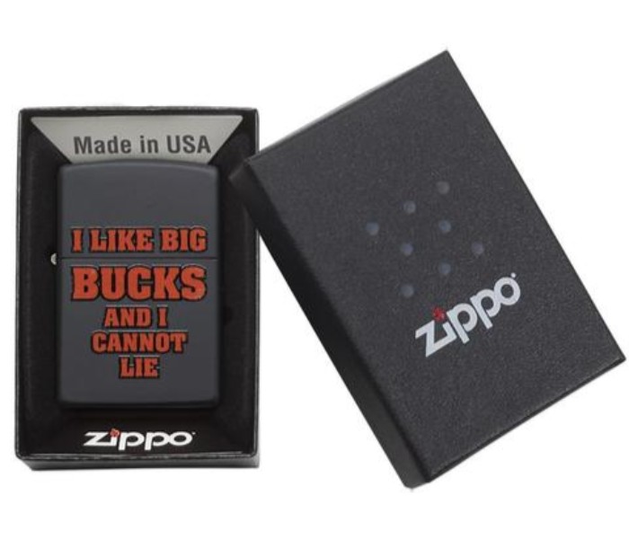 Zippo 29342 218 I Like Big Bucks Lighter Black - Zoom Image 3