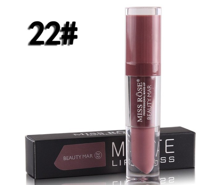 Miss Rose 7701-026M Longlasting Matte Lip Gloss 22 Beauty Mar - Zoom Image