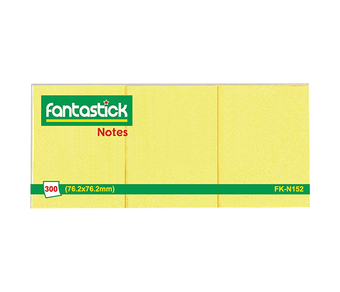 Fantastick FK-N152 1.5 x 2 Inch Sticky Note, Yellow - Pack of 12 - Zoom Image 1