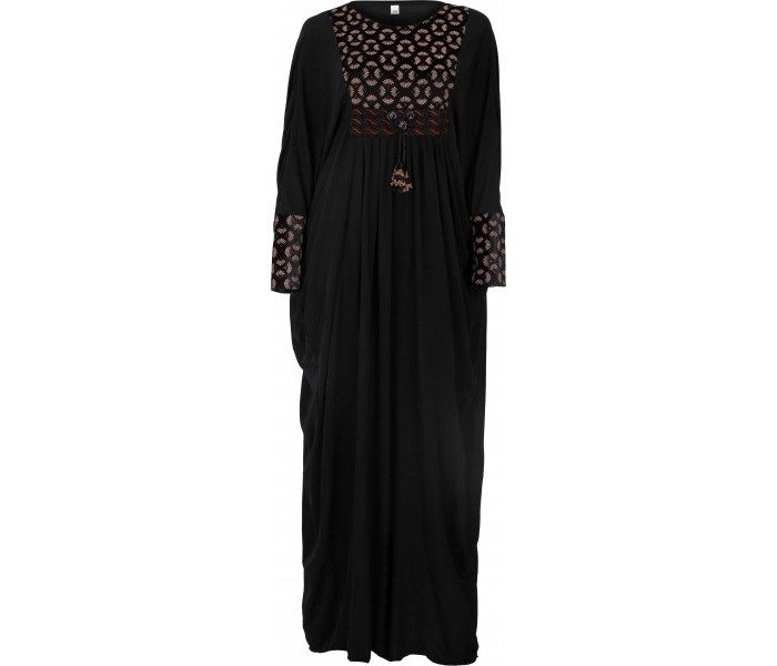 Abaya ABY39S Size S for Women Black - Zoom Image 3