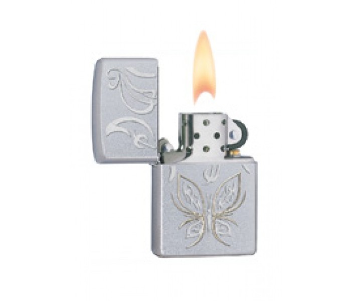 Zippo 24339-205 Golden Butterfly Lighter Grey - Zoom Image 1