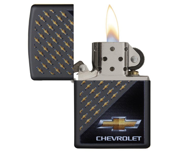 Zippo 29580 Chevrolet Lighter Black and Gold - Zoom Image 1