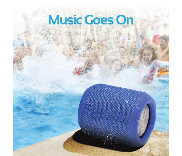 Promate Bomba Portable Wireless Speaker with Handsfree for Outdoor & Indoor - Blue - Zoom Image 6