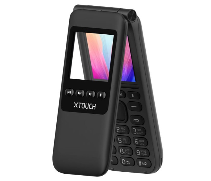 Xtouch Cs4 Original and Clam Shell Unique Design Dual Sim Feature Phone Ivory Black - Zoom Image 3