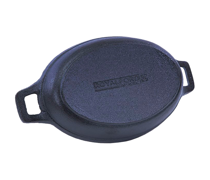 Royalford RFU9061 18cm Cast Iron Oval Dish - Black - Zoom Image 2