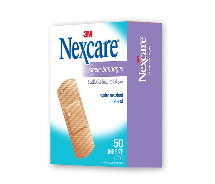 3M Nexcare 656-50 Sheer Water Resistant Bandages - 50 Piece - Zoom Image